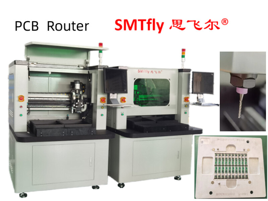 上部の掃除機が付いているPCBのルーターPCB Depaneling装置
