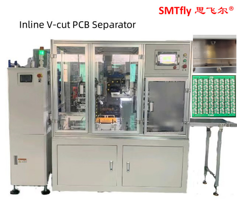 0.7Mpa PCB V切断機 オンライン パネウマティック 3.5mm 線形刃 330mm 電磁バルブ制御