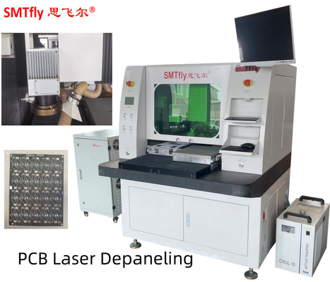 AC220V自動レーザーPCBデパネルリングマシン 高精度CCD自動位置オフライン