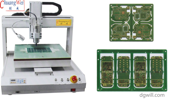 高精度デスクトップロボット PCBルーターマシン 650mm X 450mm 作業領域 CWVC-3A