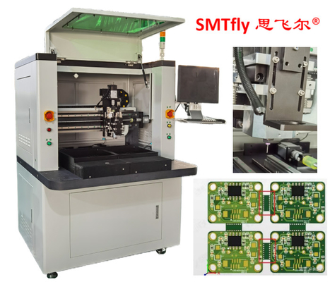 2方向スライディング交換器と自動分離ツールを持つPCBルーター機械